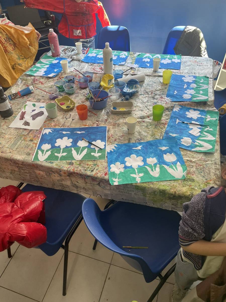 Atelier cuisine et peinture en anglais pour enfants 6-8 ans Marseille 13011 et 13013.