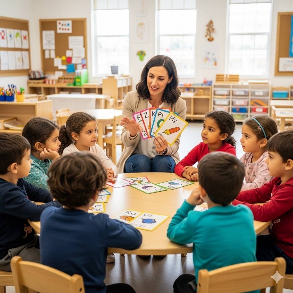 Cours d'anglais maternelle avec ratio de 8 élèves pour 1 professeur à Marseille 13011.