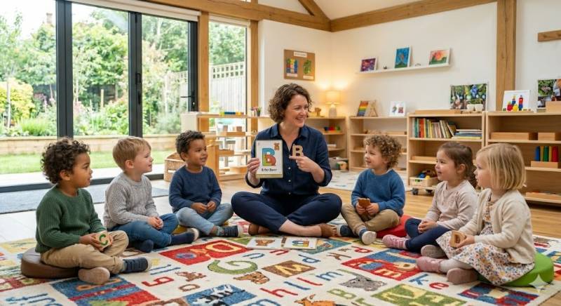 Éveil à l'anglais dès 3 ans en maternelle avec méthode Cambridge face aux limites de l'anglais école publique à Montolivet et Bois-Lemaître 13012.