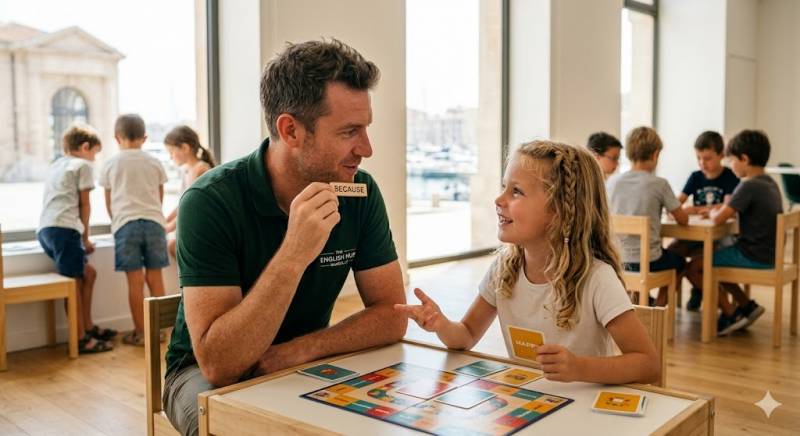 Confiance en soi et temps de parole maximisé dans nos cours d'anglais pour enfants au 13007.