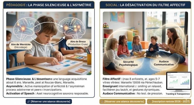 Éveil neurocognitif et maîtrise de l'oral à Marseille 13008