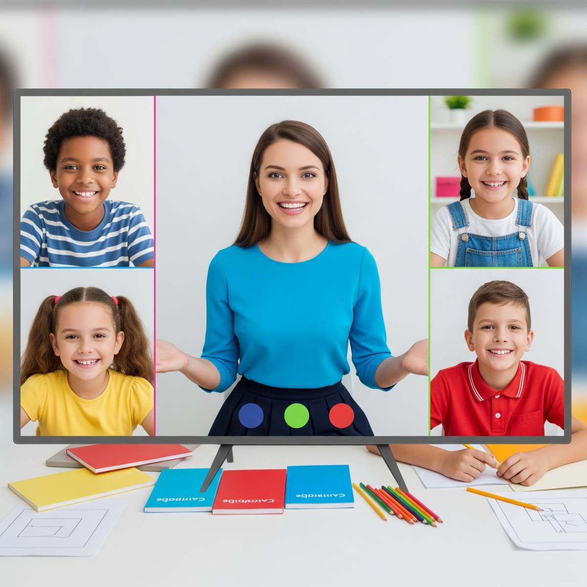Cours d’anglais en ligne pour enfants dès 6 ans en mini-groupes méthode Cambridge